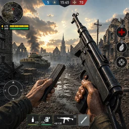 أيقونة World War 2－FPS Shooting Games